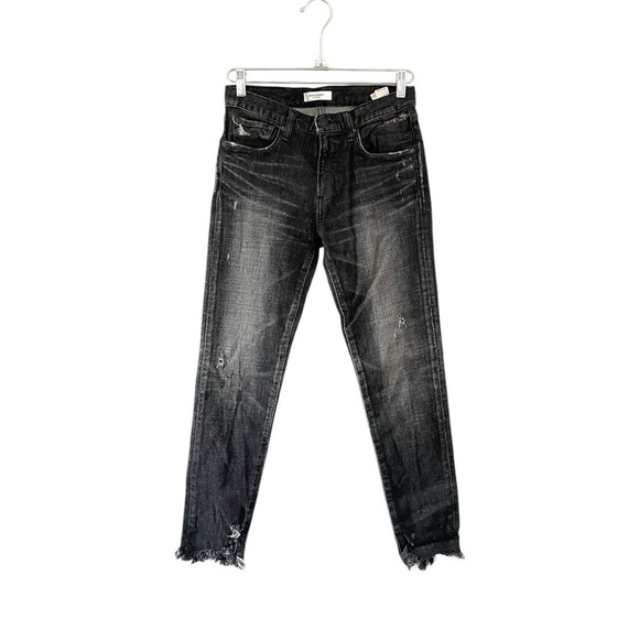 Moussy Vintage Checotah Distressed Skinny Jeans in Black Size 26 - Picture 2 of 13